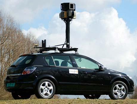 Image of one of Google Street View's mapping vehicles